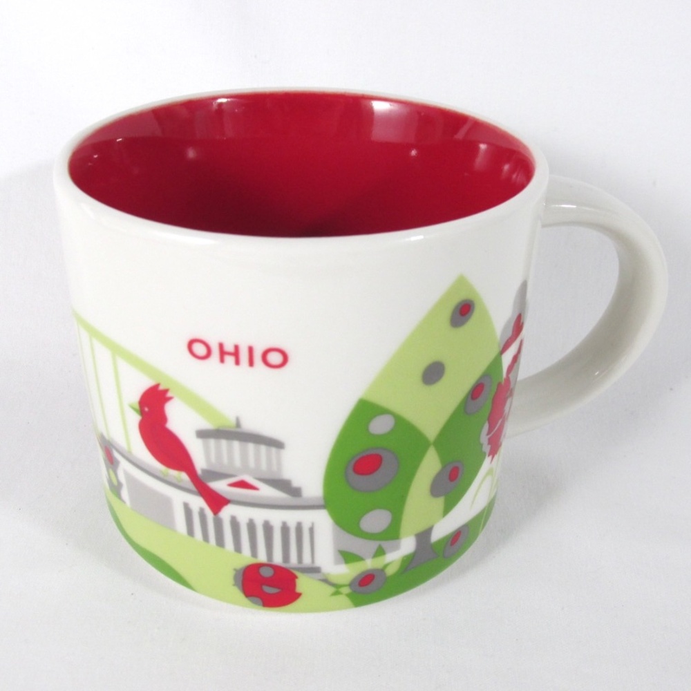 Starbucks Coffee Mug Ohio You Are Here Collection 14oz 2014 Buckeye State